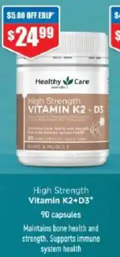 Chemist Warehouse High Strength Vitamin K2+D3 offer