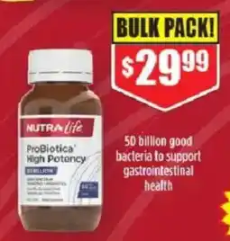 Chemist Warehouse NUTRA Life ProBiotica High Potency offer