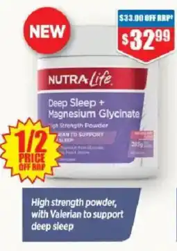 Chemist Warehouse NUTRA Life Deep Sleep + Magnesium Glycinate offer