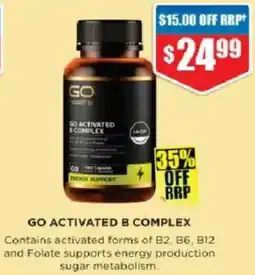 Chemist Warehouse Go activated b complex offer