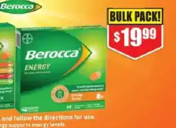 Chemist Warehouse Berocca Orange Effervescent Tablets offer