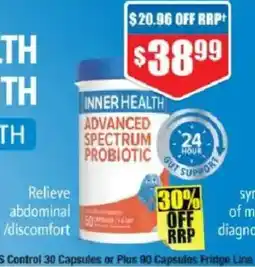 Chemist Warehouse Inner Health Advanced Spectrum Probiotic offer