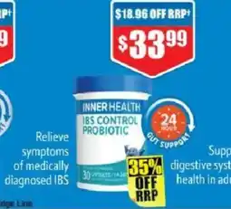 Chemist Warehouse Inner Health IBS Control Probiotic offer