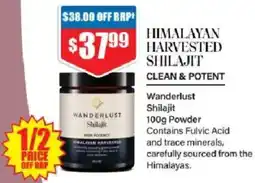 Chemist Warehouse Wanderlust Shilajit Powder offer