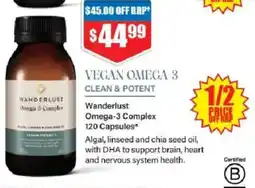 Chemist Warehouse Wanderlust Omega-3 Complex offer