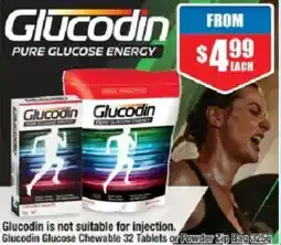 Chemist Warehouse Glucodin Glucose Chewable or Powder Zip Bag offer