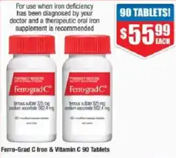 Chemist Warehouse Ferro-Grad C Iron & Vitamin C offer
