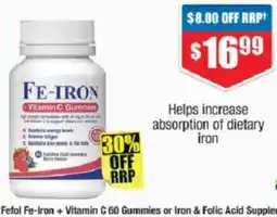 Chemist Warehouse Fefol Fe-Iron + Vitamin C offer