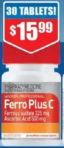 Chemist Warehouse Wagner Professional Ferro Plus C offer