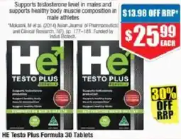 Chemist Warehouse HE Testo Plus Formula offer