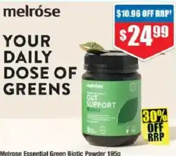 Chemist Warehouse Melrose Essential Green Biotic Powder offer