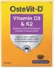 Chemist Warehouse OsteVit-D Vitamin D3 + K2 offer