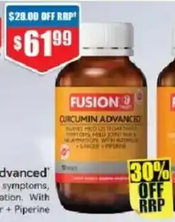 Chemist Warehouse Fusion Curcumin Advanced offer