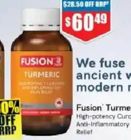 Chemist Warehouse Fusion Turmeric offer