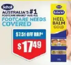 Chemist Warehouse Scholl Eulactol Heel Balm Gold offer