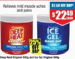 Chemist Warehouse Deep Heat Original and Ice Gel Original offer