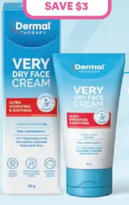 Priceline Dermal Therapy Very Dry Face Cream offer