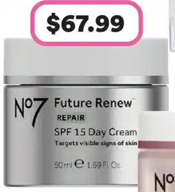 Priceline No7 Future Renew Repair Day Cream SPF15 offer