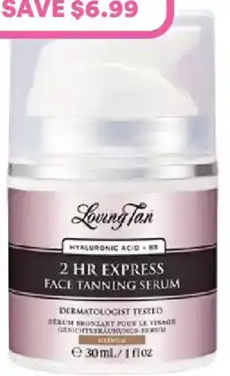Priceline Loving Tan 2 HR Express Face Tanning Serum Medium offer