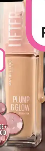 Priceline Maybelline Lifter Plump & Glow Foundation 220 offer