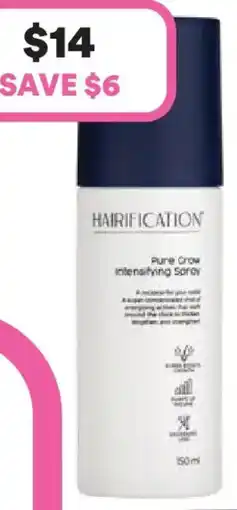 Priceline Hairification Pure Grow Leave-in Growth Intensifying Spray offer