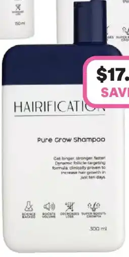 Priceline Hairification Pure Grow Shampoo offer