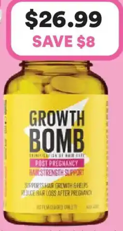 Priceline GROWTH BOMB Post Pregnancy Hair Strength Support offer