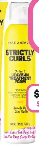 Priceline Marc Anthony Strictly Curls 7-In-1 Leave-In Treatment Foam offer