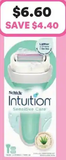 Priceline Schick Intuition Sensitive Care Kit +3 offer