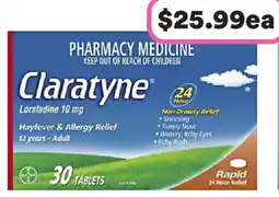 Priceline Claratyne Hayfever & Allergy Relief offer