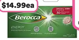 Priceline Berocca Energy Original Berry Flavour offer