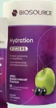 Priceline BIOSOURCE Hydration Fizzers Apple Blackcurrant Flavour offer