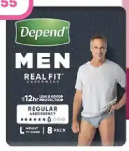 Priceline Depend Realfit Underwear for Men Large offer