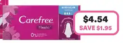 Priceline Carefree Flexia Regular Tampons offer