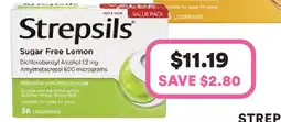 Priceline Strepsils Sugar Free Lemon offer