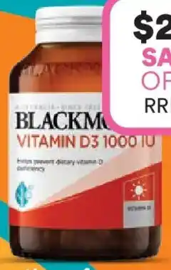 Priceline Blackmores Vitamin D3 1000IU offer