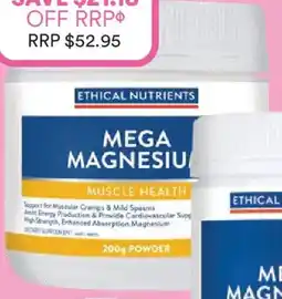 Priceline Ethical Nutrients Mega Magnesium Muscle Health Citrus offer