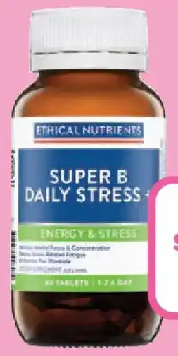 Priceline Ethical Nutrients Super B Daily Stress + offer