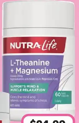 Priceline Nutra-Life L-Theanine + Magnesium offer