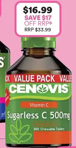 Priceline Cenovis Sugarless Vitamin C offer