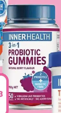 Priceline INNER HEALTH 3-in-1 Probiotic Gummies offer