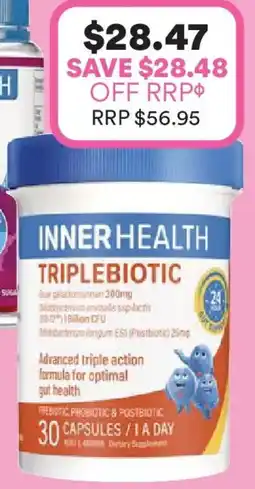Priceline INNER HEALTH Triplebiotic offer