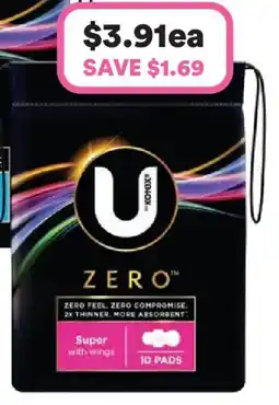 Priceline U By Kotex Super Pads With Wings offer
