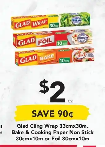 Drakes Glad Cling Wrap 33cmx30m offer