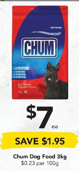 Drakes Chum Dog Food 3kg offer