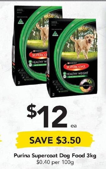 Drakes Purina Supercoat Dog Food 3kg offer