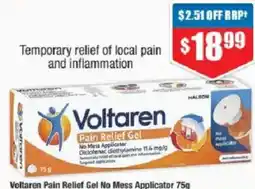 Chemist Warehouse Voltaren Pain Relief Gel No Mess Applicator offer