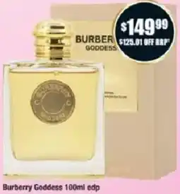 Chemist Warehouse Burberry Goddess offer