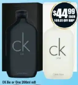 Chemist Warehouse CK Be or One offer
