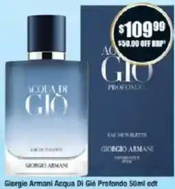 Chemist Warehouse Giorgio Armani Acqua Di Giò Profondo offer